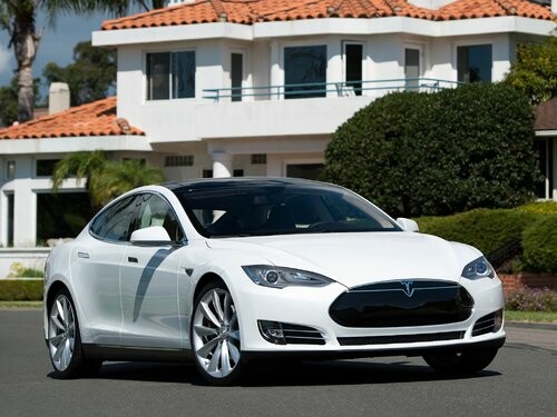 Коврики текстильные "Классик" для Tesla Model S (лифтбек) 2012 - Н.В., черные, 3шт.