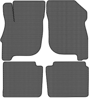 Коврики ЭВА "Ромб" для Mitsubishi Galant (седан) 2008 - 2012, серые, 4шт.