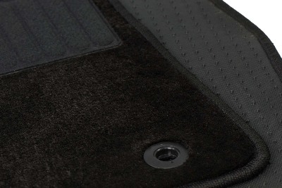 Коврики текстильные "Комфорт" для Volkswagen Touareg II (suv, гибрид / 7P5) 2014 - 2018, черные, 5шт.
