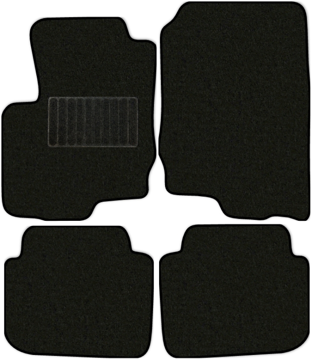 Коврики текстильные "Классик" для Mitsubishi Colt (хэтчбек 5 дв / Z30) 2002 - 2009, черные, 4шт.