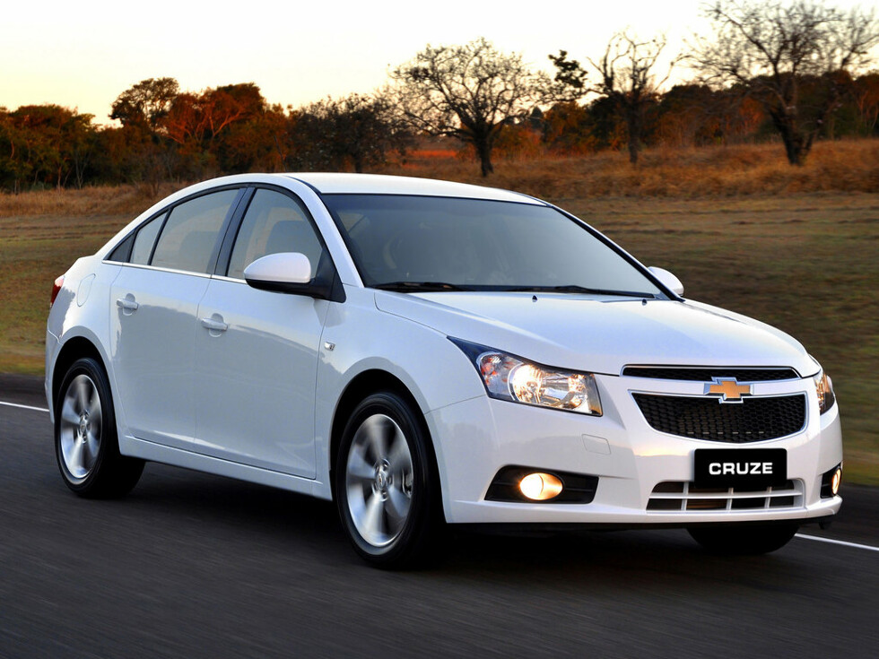 Коврики ЭВА "EVA ромб" для Chevrolet Cruze I (седан / J300) 2008 - 2012, черные, 5шт.