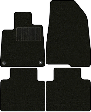 Коврики текстильные "Стандарт" для Honda Accord X (седан / CV) 2019 - 2022, черные, 4шт.