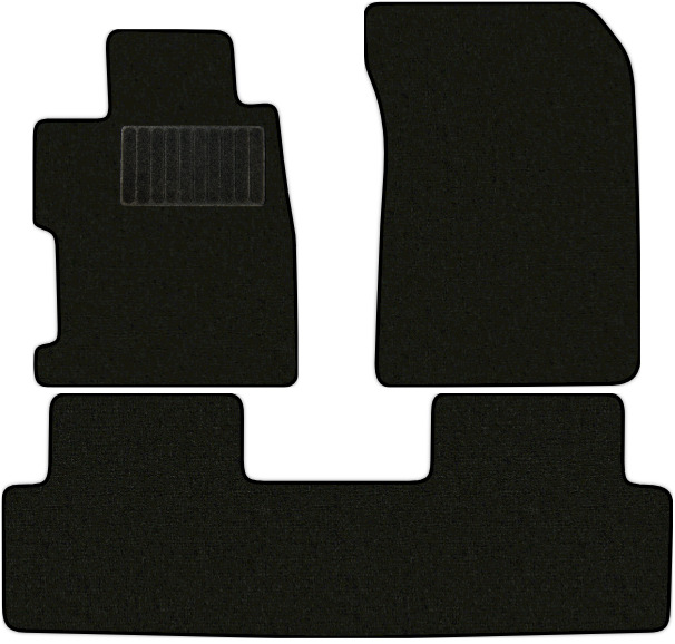 Коврики текстильные "Стандарт" для Honda Civic (седан / FB) 2012 - 2015, черные, 3шт.